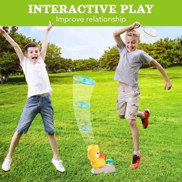 Flying Disc Launcher Toy, Flying Disc Launcher, Step-on Flying Saucer Launch Toy Set