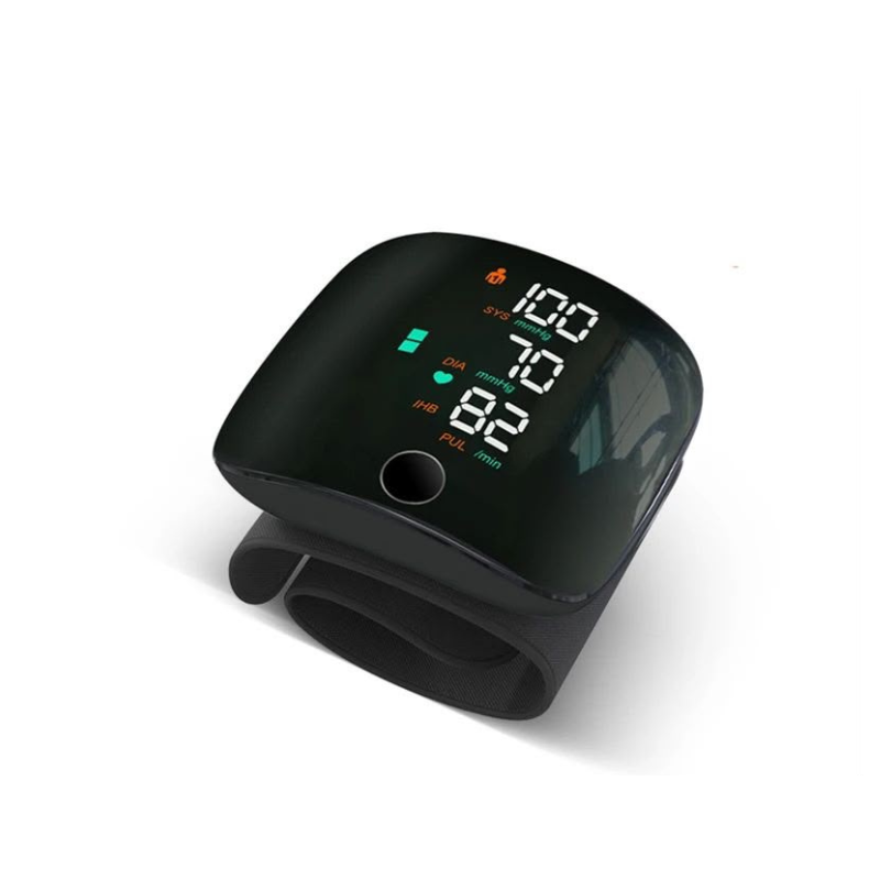 Wrist Blood Pressure Monitor Machine, Rechargeable with Adjustable Cuff