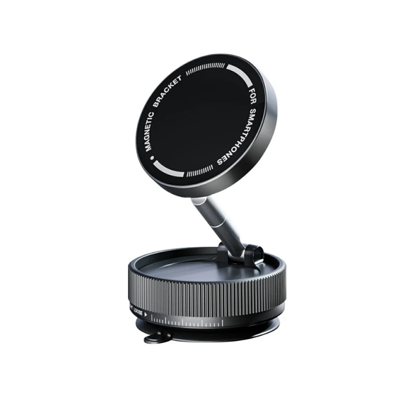 Vacuum Suction Magnetic Phone Holder with 360 Degree Rotation