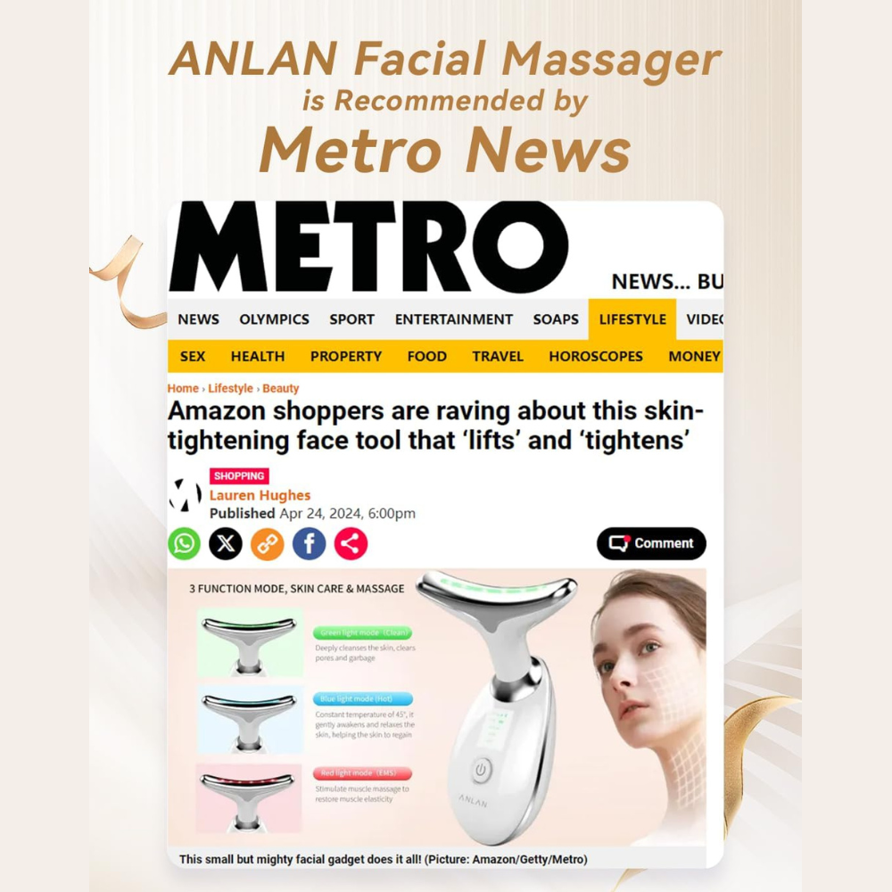 Red Light Therapy Face Massager, Skin Lift Device