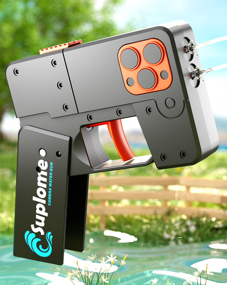 Phone Shaped Fordable Water Gun, Mini Pocket Size Summer Toy For Kids