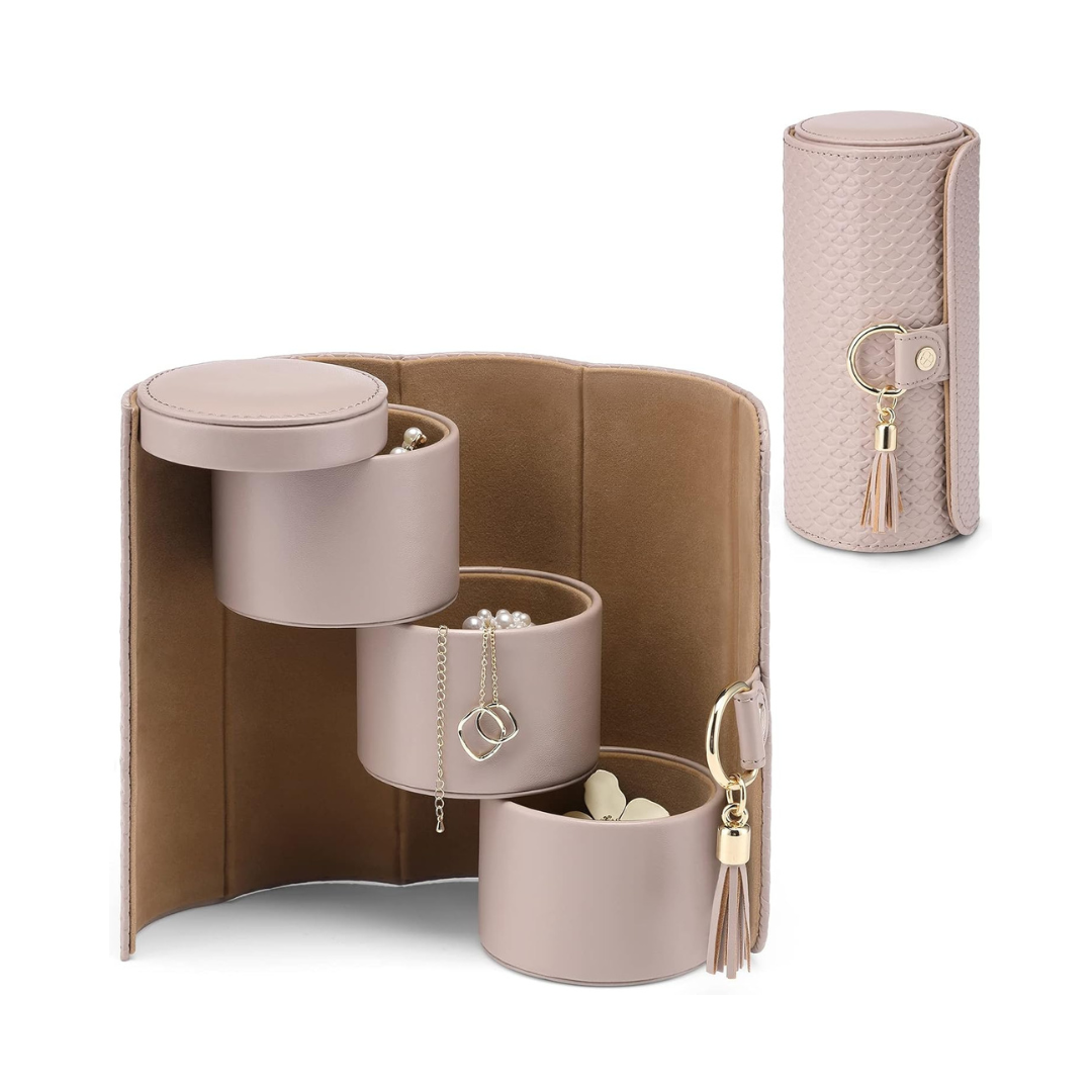 Vlando Viaggio Travel Jewellery Case with 3 Compartments