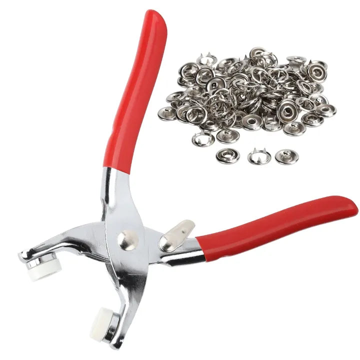 Five-claw Clip Stainless Steel Clamp Four-point Clip Clothing Button Baby Installation Tool