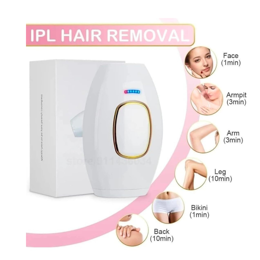 Mini Ipl Laser Epilator | Portable Permanent Hair Removal Device