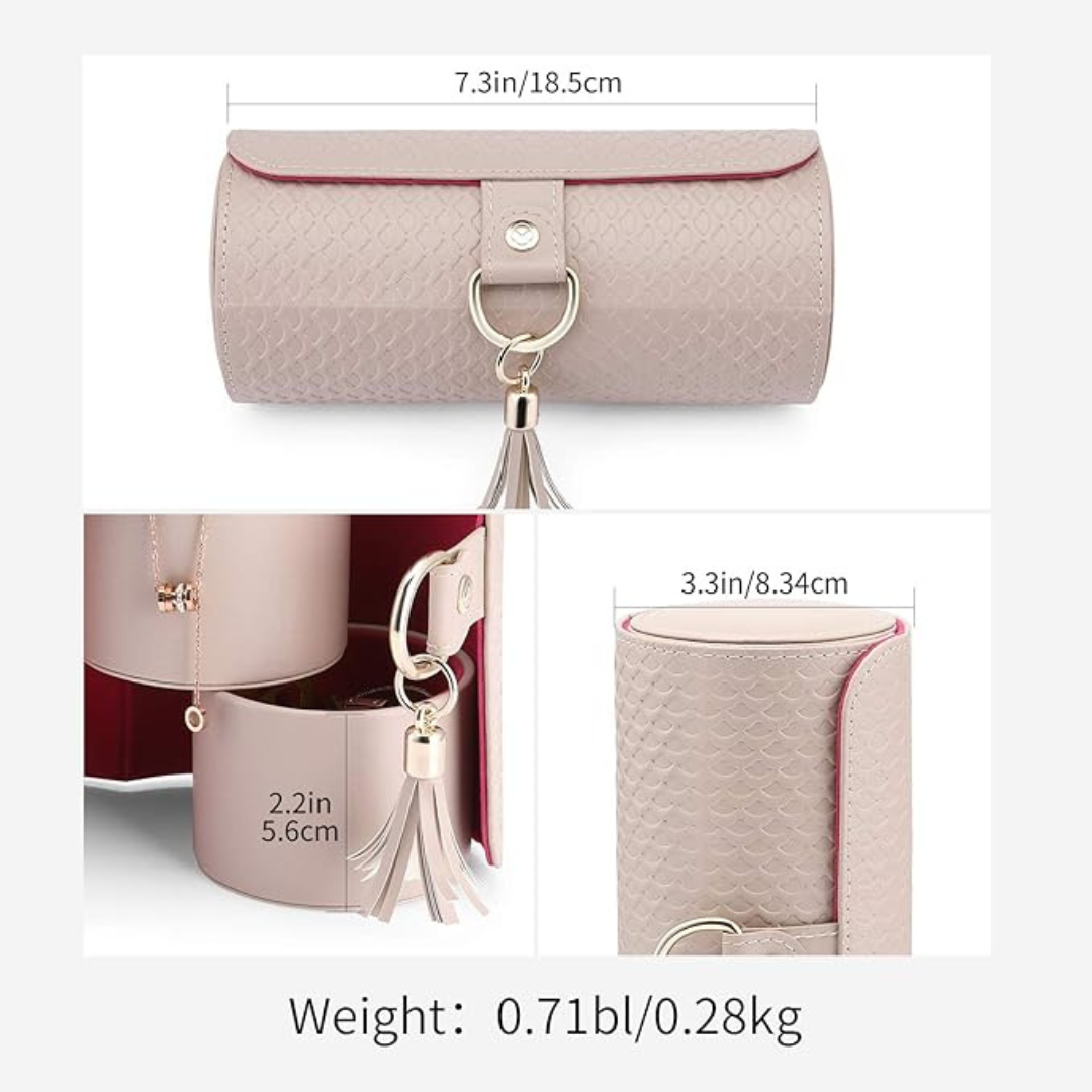 Vlando Viaggio Travel Jewellery Case with 3 Compartments