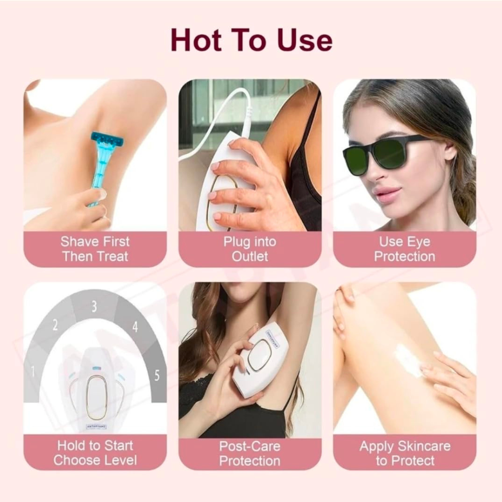 Mini Ipl Laser Epilator | Portable Permanent Hair Removal Device