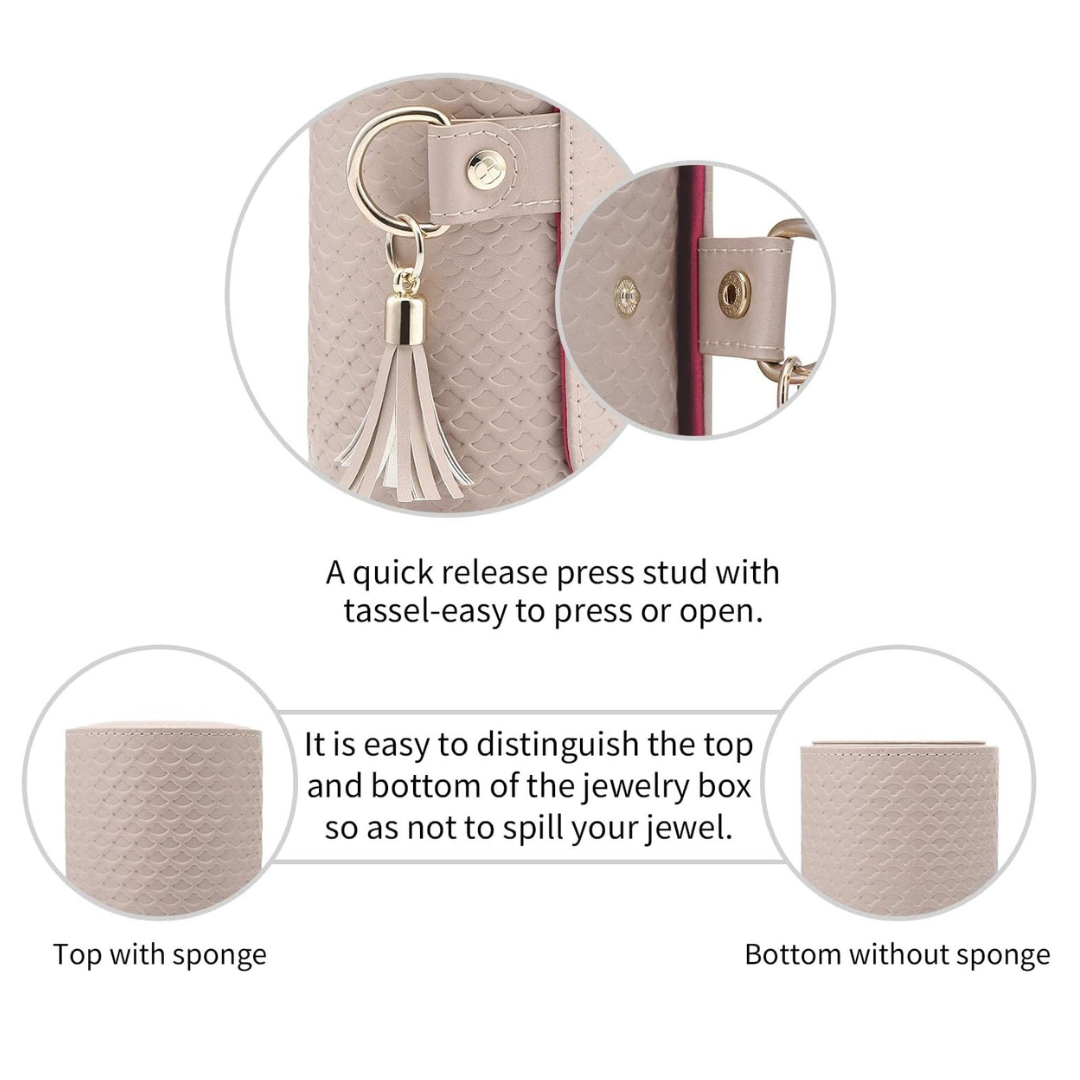 Vlando Viaggio Small Jewelry Case, Travel Accessory Storage Box