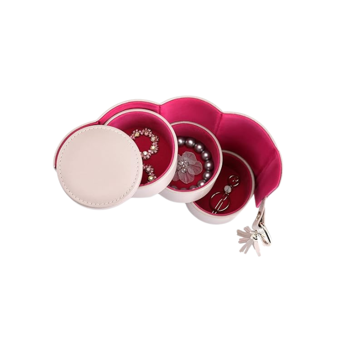 Vlando Viaggio Travel Jewellery Case with 3 Compartments