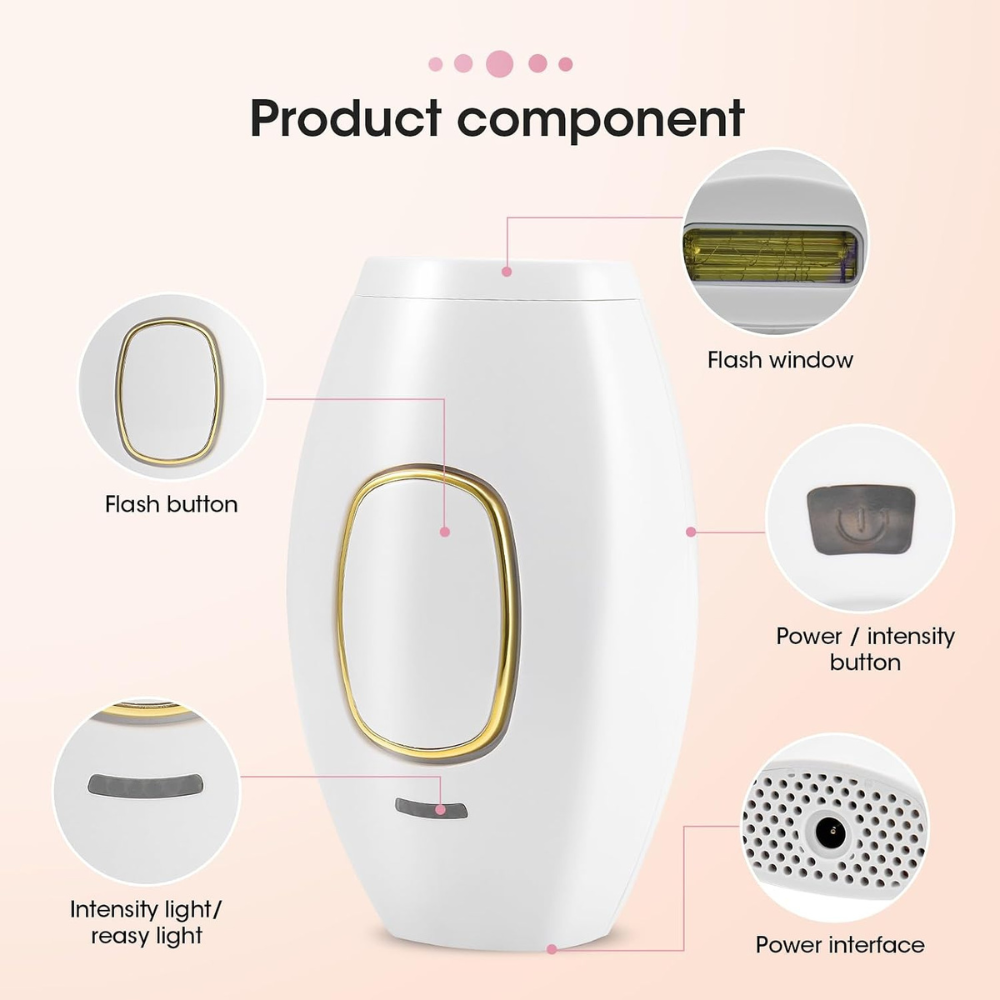 Mini Ipl Laser Epilator | Portable Permanent Hair Removal Device