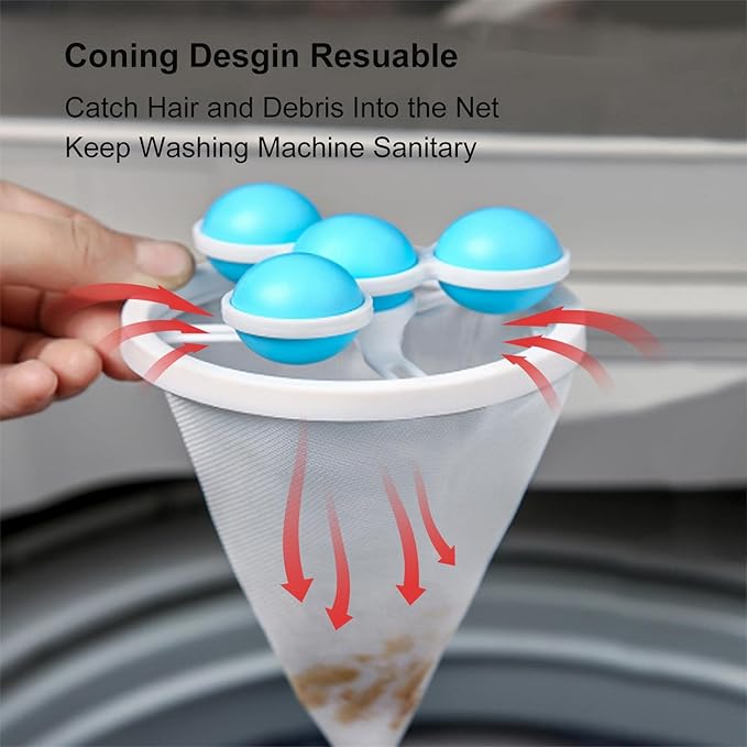 Filter Bag for Washing Machine Lint Catcher Pet Hair Catcher for Laundry