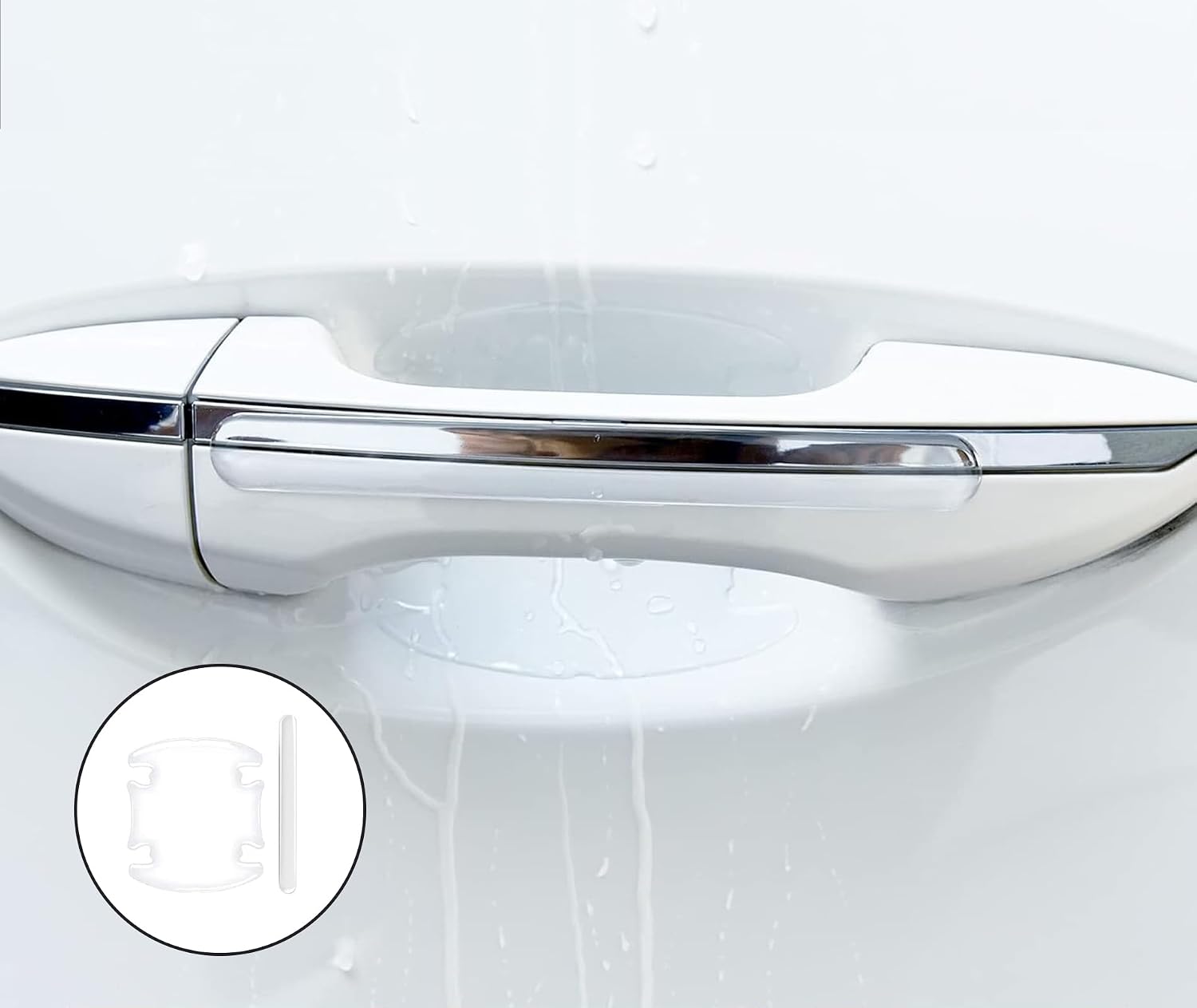 Car Door's Handle Protector Sticker Transparent - Universal