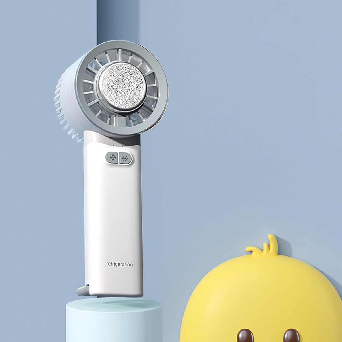Rechargeable Handheld Fan with Cooling Plate