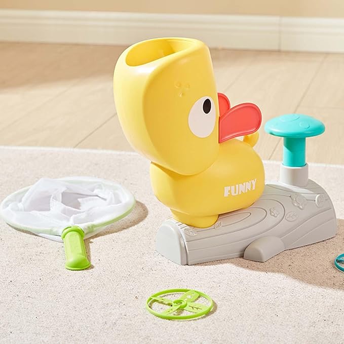 Flying Disc Launcher Toy, Flying Disc Launcher, Step-on Flying Saucer Launch Toy Set