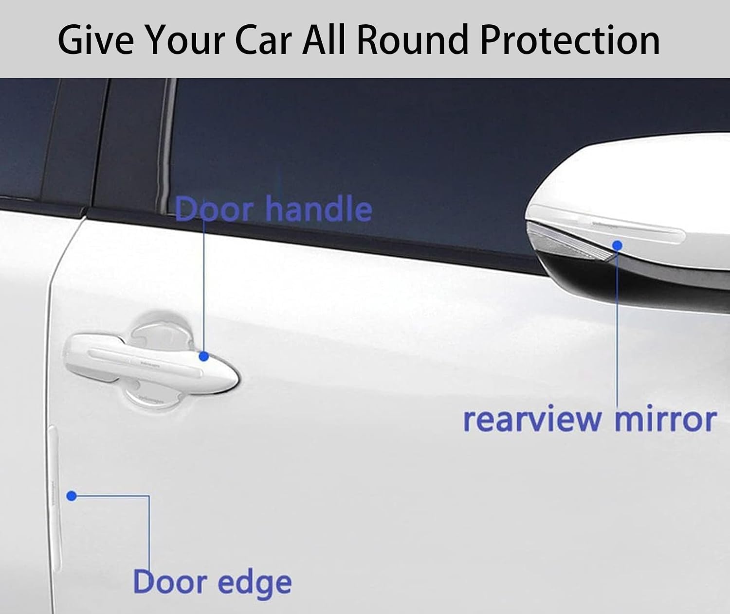Car Door's Handle Protector Sticker Transparent - Universal