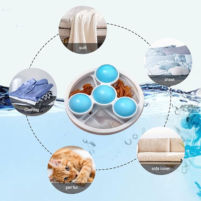 Filter Bag for Washing Machine Lint Catcher Pet Hair Catcher for Laundry
