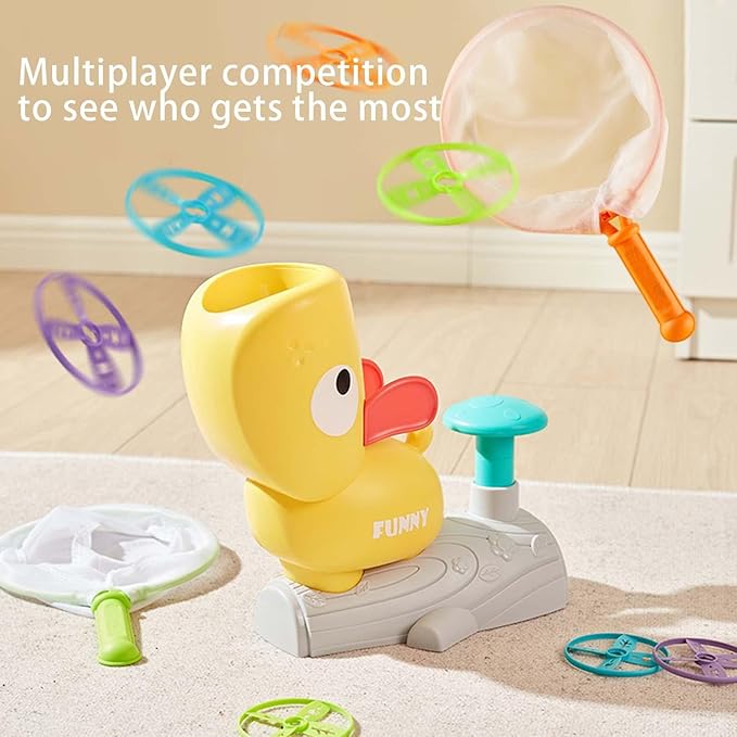 Flying Disc Launcher Toy, Flying Disc Launcher, Step-on Flying Saucer Launch Toy Set