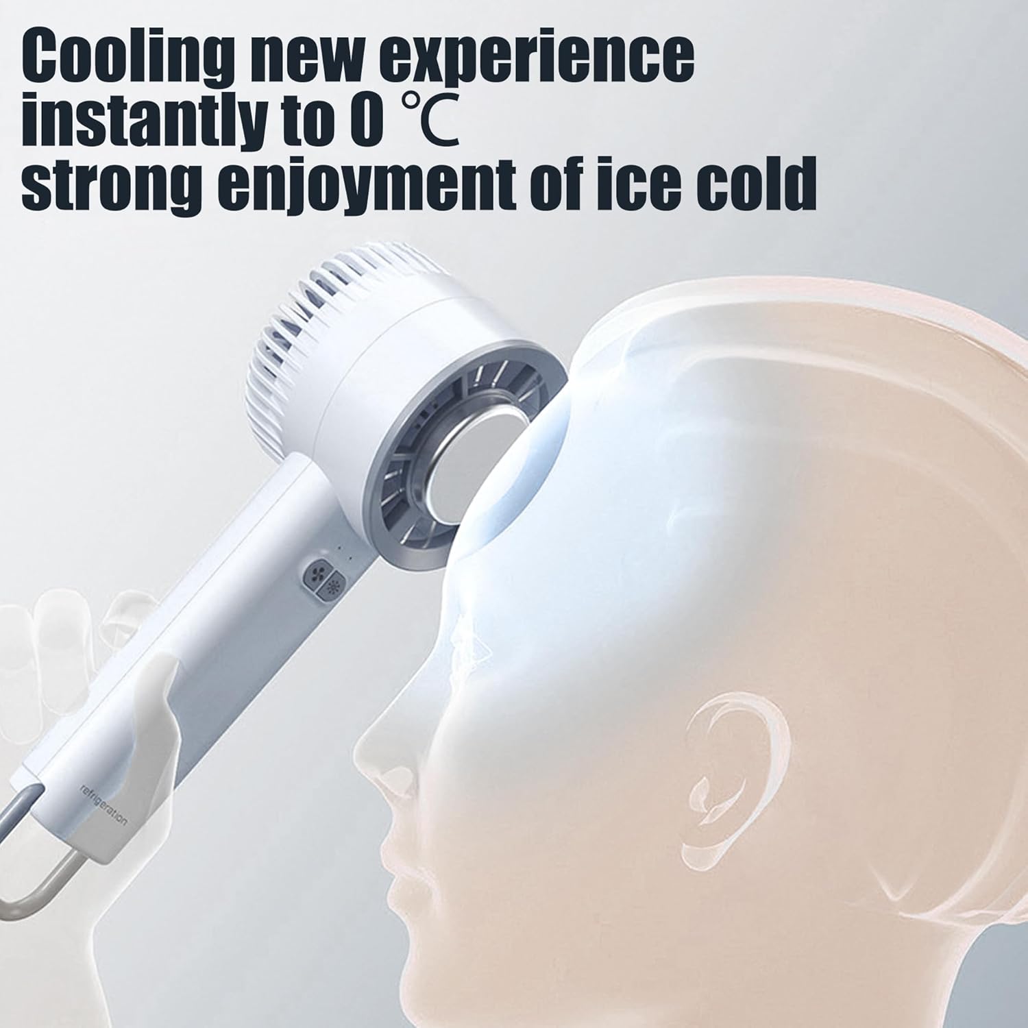 Portable Handheld Fan with Refrigeration Mode | Battery Operated Rechargeable USB Fan