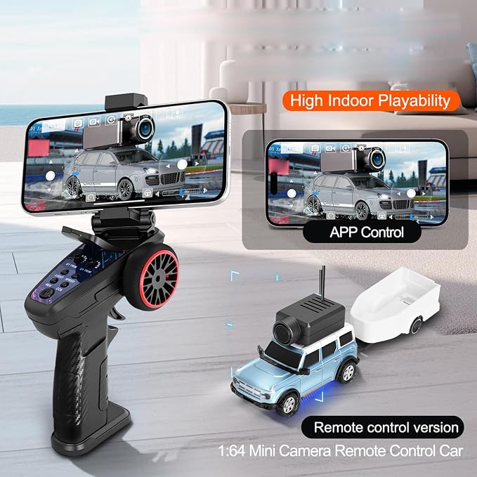 RC Drift Car | HD Camera with Real‑time Video | Remote Control With LED Lights