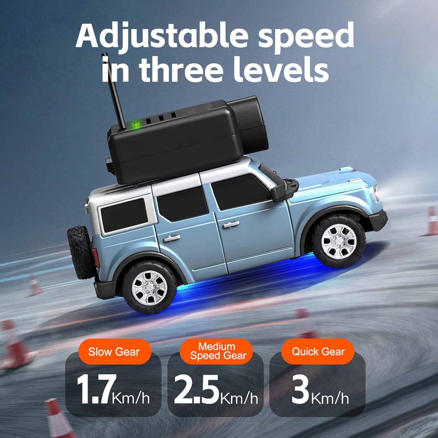 RC Drift Car | HD Camera with Real‑time Video | Remote Control With LED Lights
