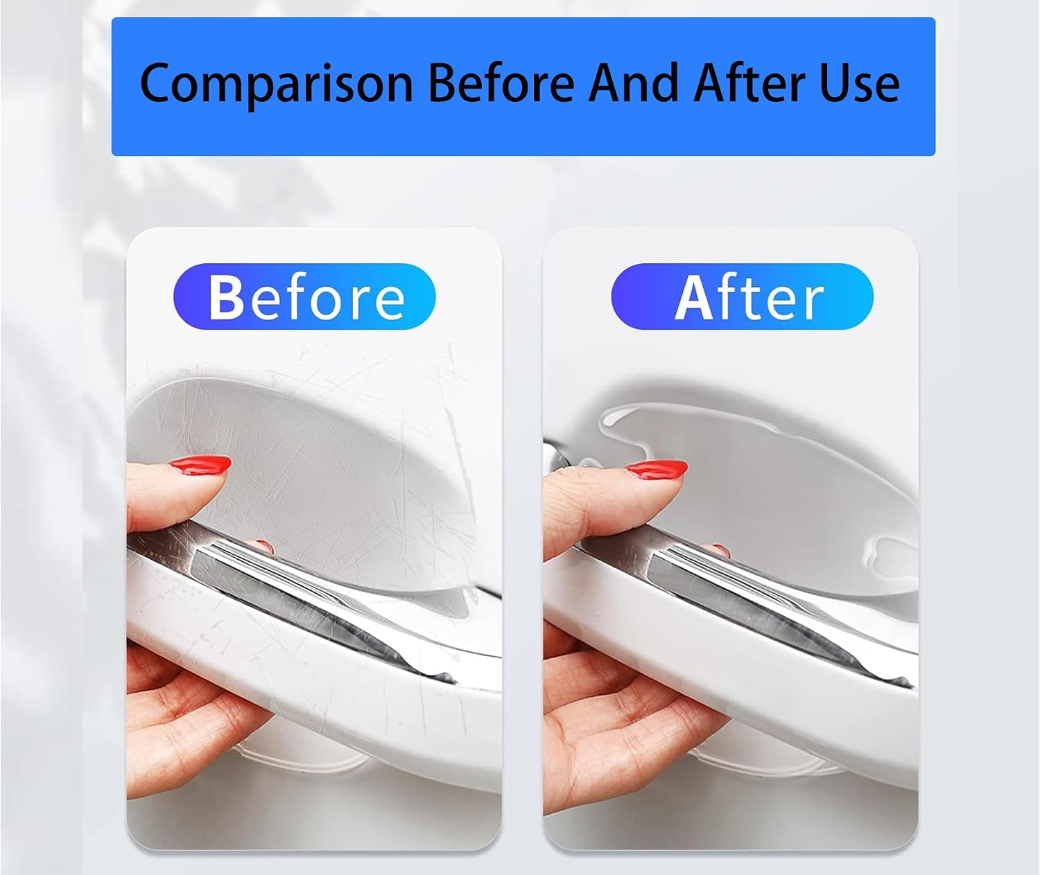 Car Door's Handle Protector Sticker Transparent - Universal