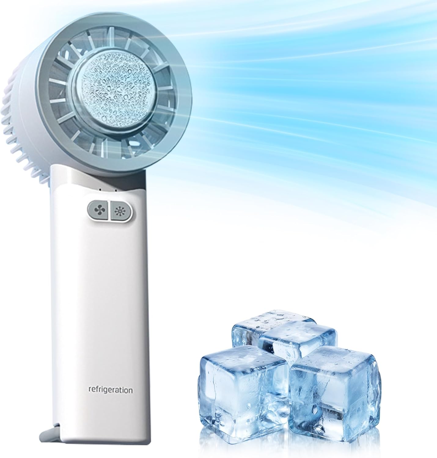 Portable Handheld Fan with Refrigeration Mode | Battery Operated Rechargeable USB Fan