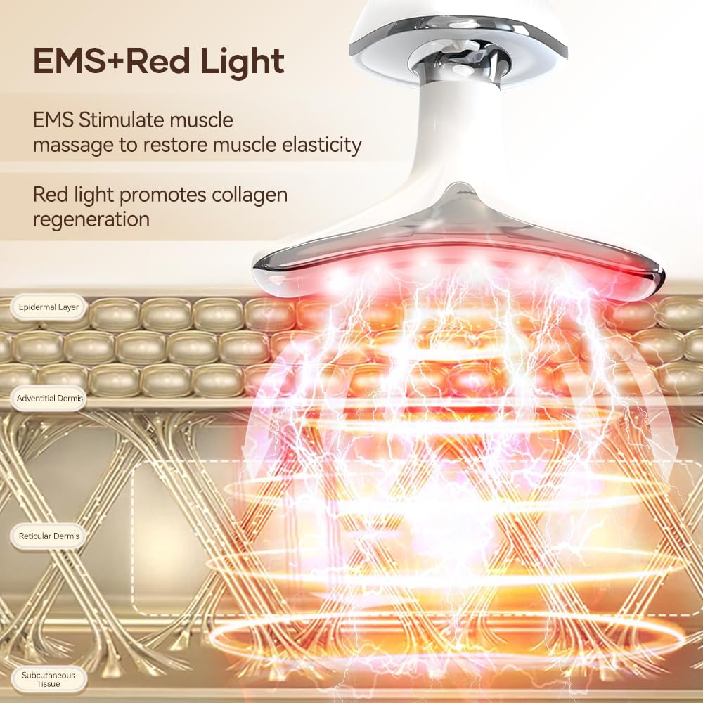 Red Light Therapy Face Massager, Skin Lift Device