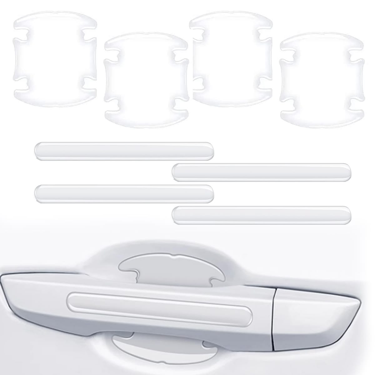 Car Door's Handle Protector Sticker Transparent - Universal