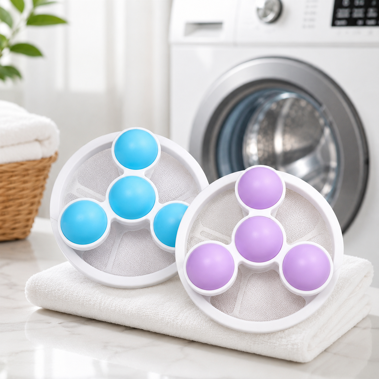 Floating Washing Machine Lint Filter Bag (Pack of 4)