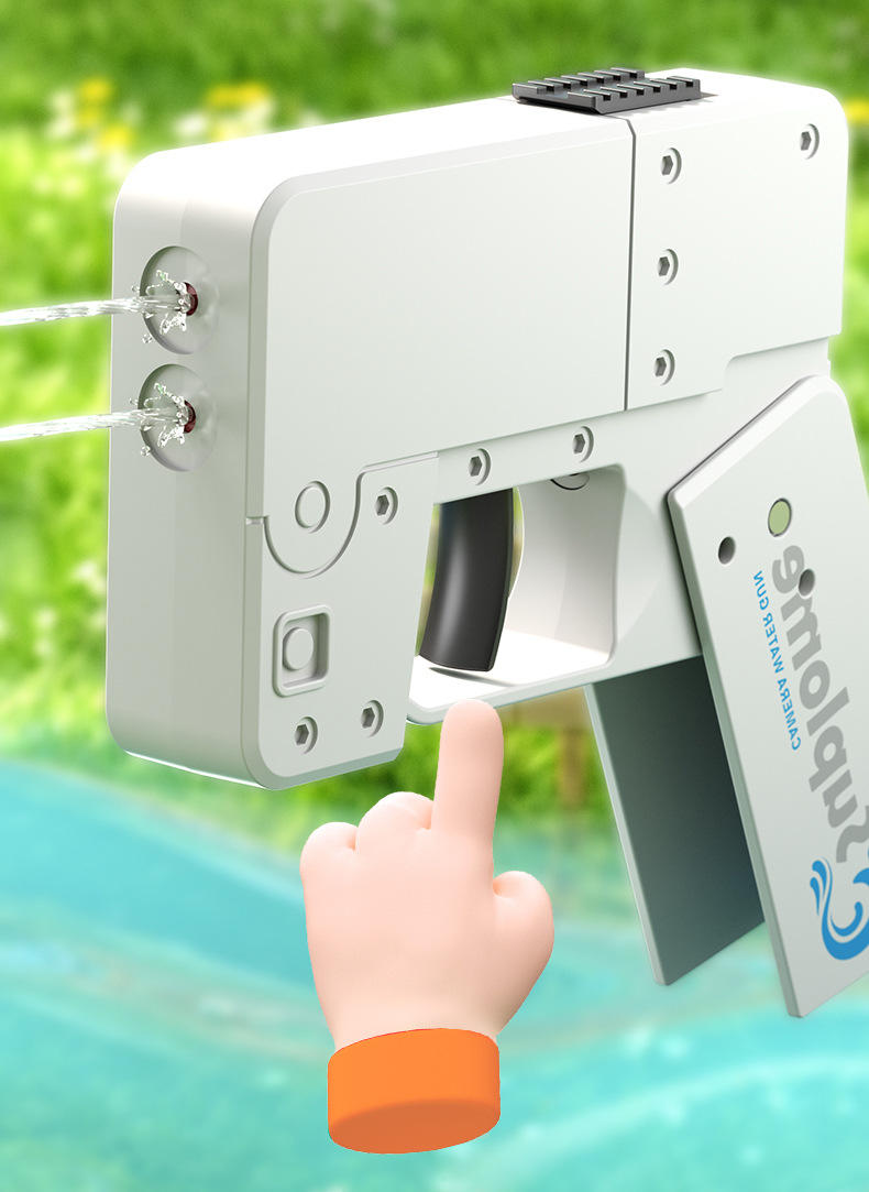 Phone Shaped Fordable Water Gun, Mini Pocket Size Summer Toy For Kids