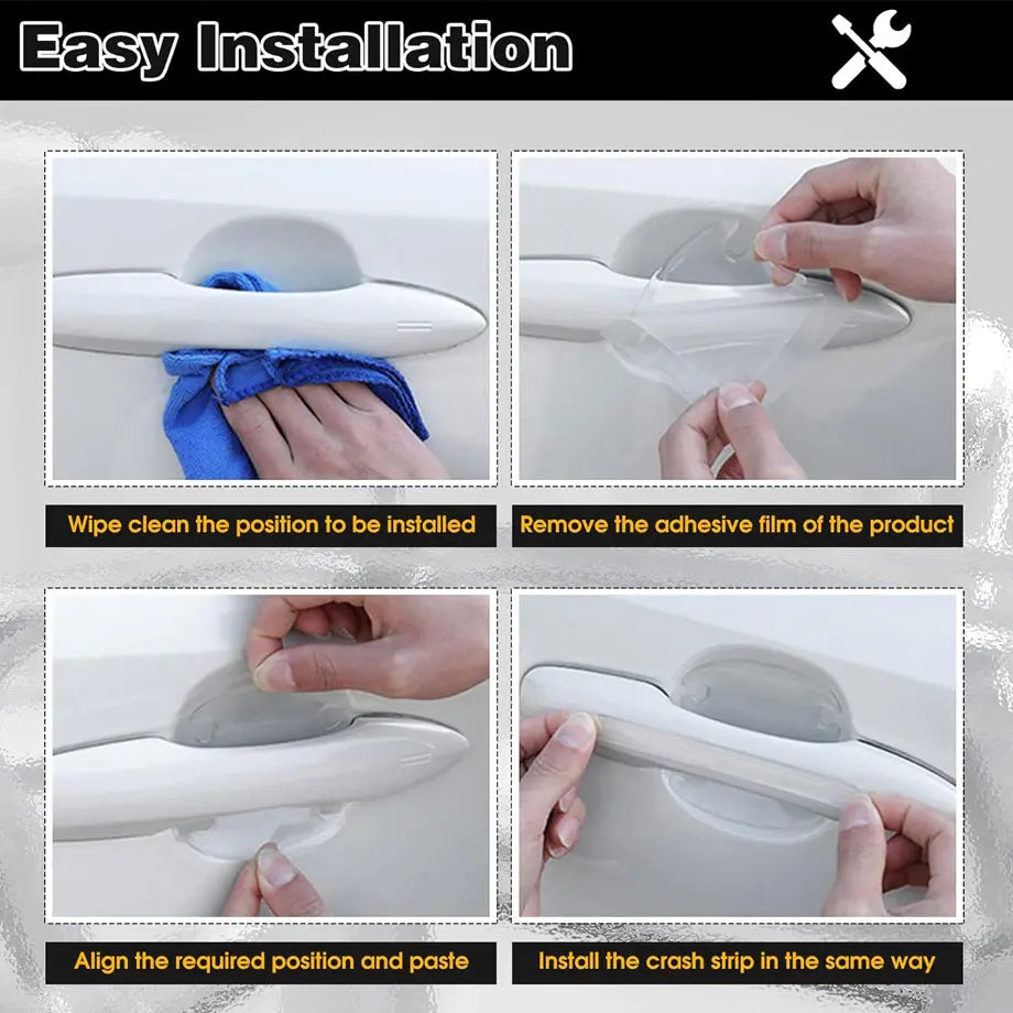 Car Door's Handle Protector Sticker Transparent - Universal