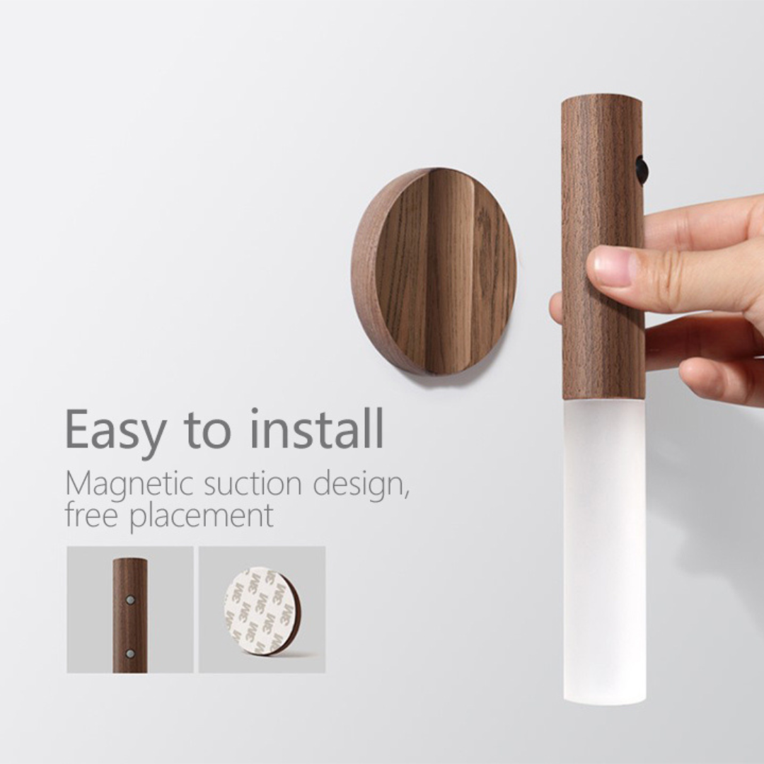 Rechargeable Motion Sensor Night Light | Magnetic LED Wall Sconce Wireless Motion